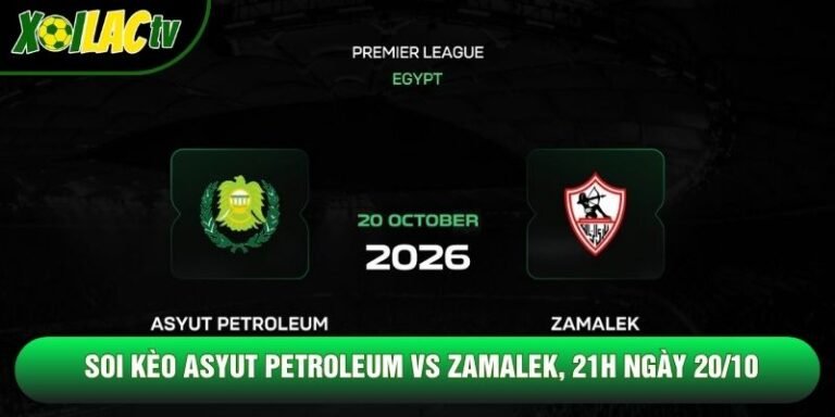 Soi Kèo Asyut Petroleum Vs Zamalek, 21h Ngày 20/10 - Giải Vđqg Ai Cập 2026